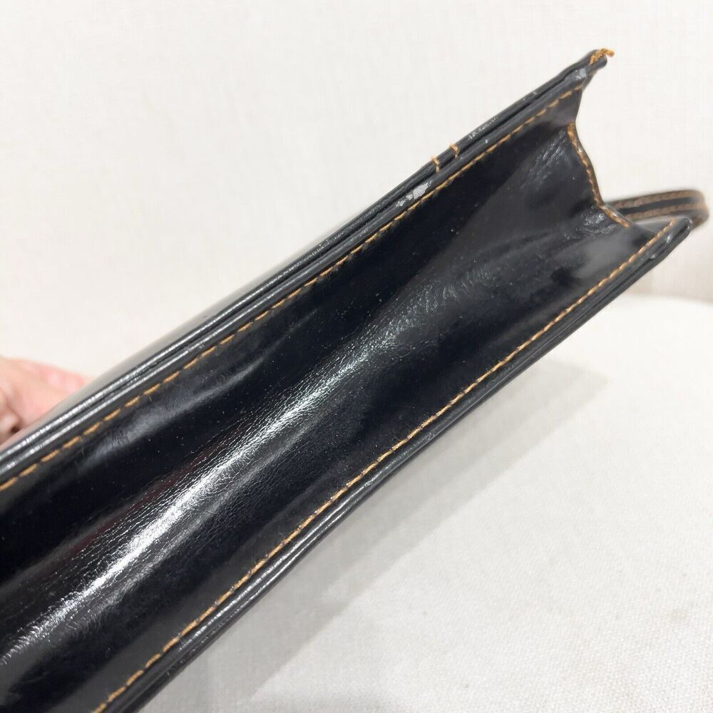 Y2K XOXO Faux Leather Mini Shoulder Bag Purse 2000s Vintage Black Small - Picture 6 of 7